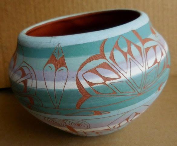 keramikk bolle laget av indianere